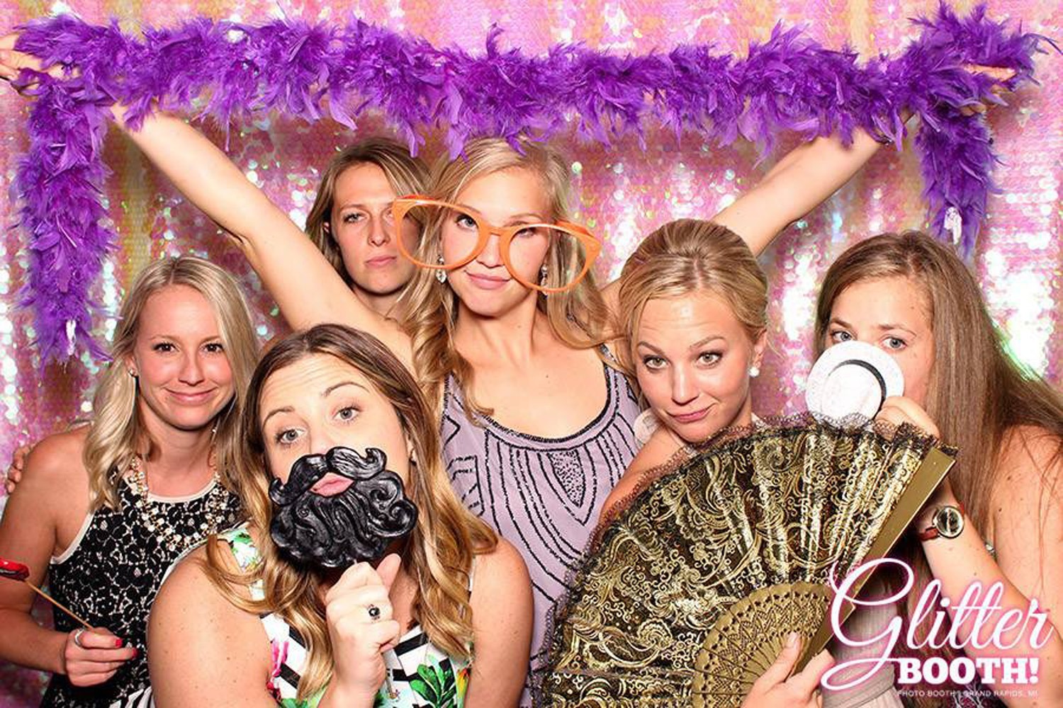 glitter booth