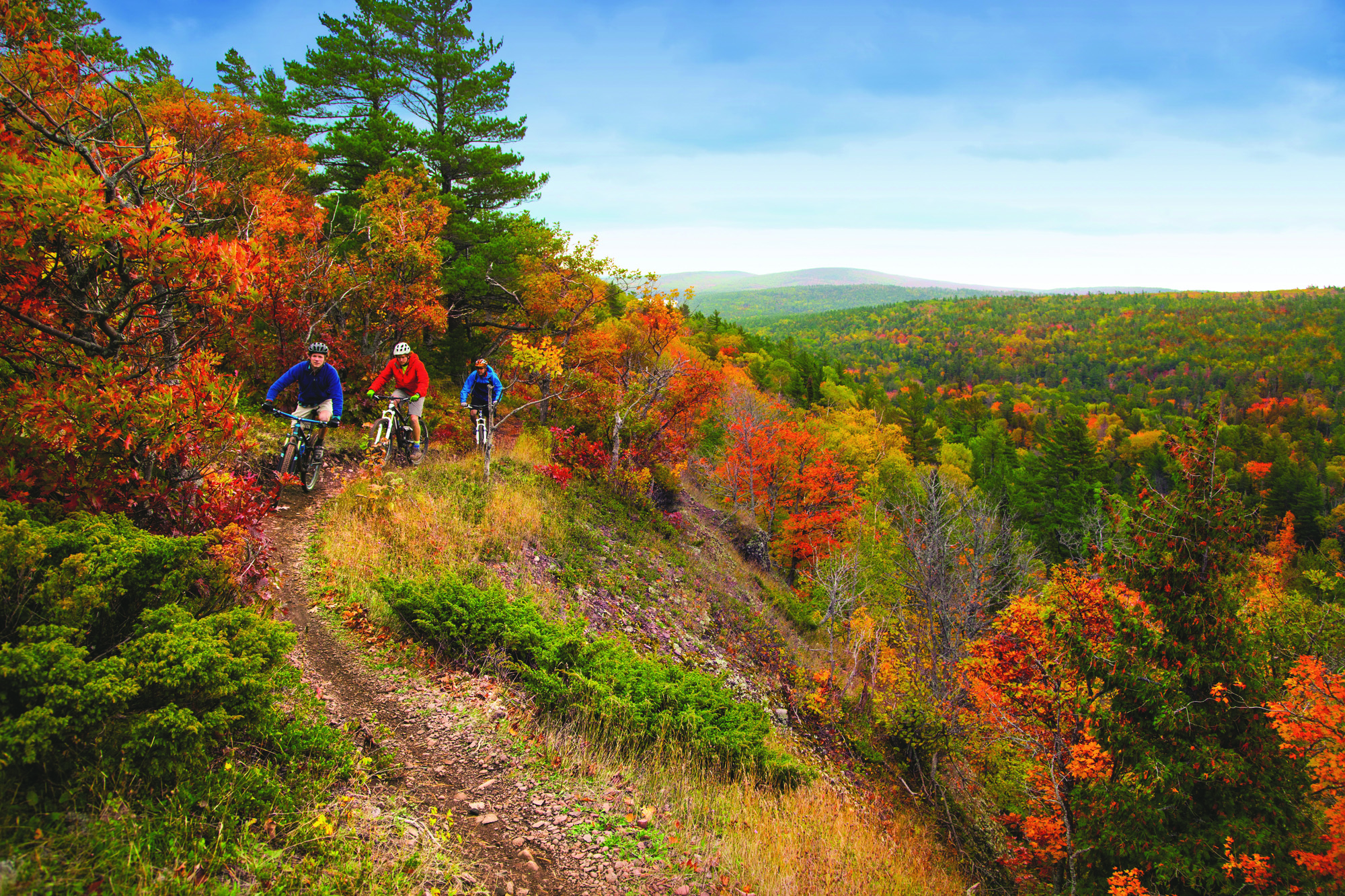 Courtesy of Pure Michigan_15SMT072_Fall_Copper Harbor Bikers