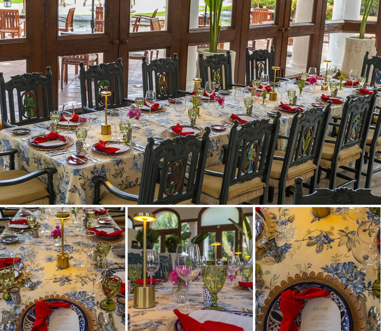 Welcome dinner table at Emiliano, Casa Velas